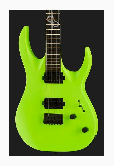 Solar Guitars A2.6 FR LN, pala con clavijeros y logotipo
