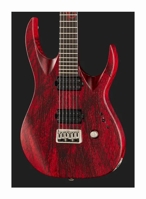 Solar Guitars A2.6Canibalismo+, curvas del cuerpo vistas desde arriba