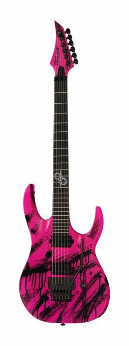 Solar Guitars A2.6FRPN Canibalismo encuadrado de frente sobre fondo neutro