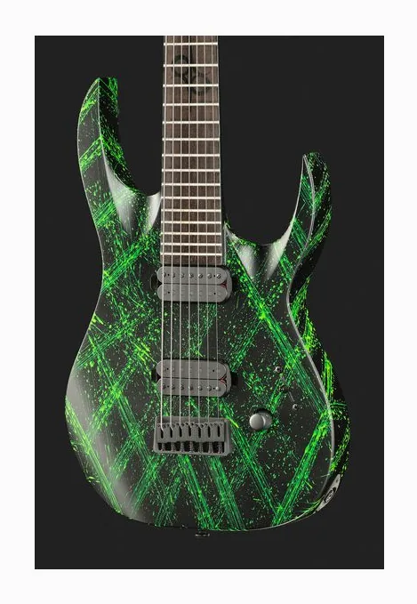 Solar Guitars A2.7CLN Canibalismo, pastillas y mandos de control