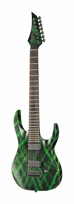 Solar Guitars A2.7CLN Canibalismo encuadrado de frente sobre fondo neutro
