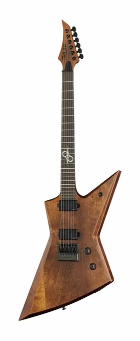 Solar Guitars E1.6AAN Aged Natural Matte visto de frente