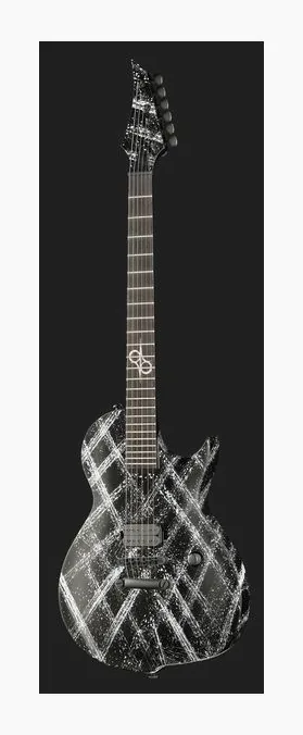Solar Guitars GC1.6NC Cosmos, curvas del cuerpo vistas desde arriba