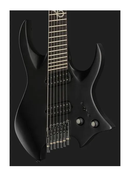 Solar Guitars H2.7C Carbon Black, cuerpo y acabado en primer plano