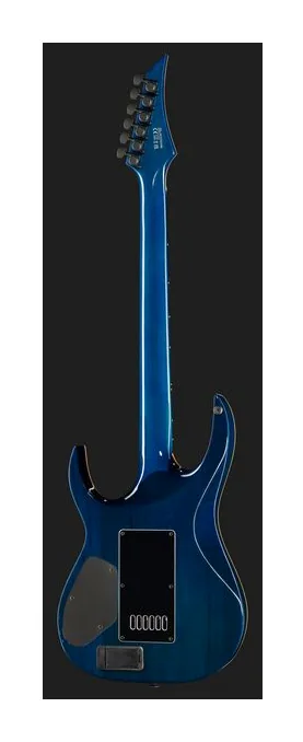 Solar Guitars S1.6AQOB Quilted Ocean Blue Br, perfil lateral del cuerpo