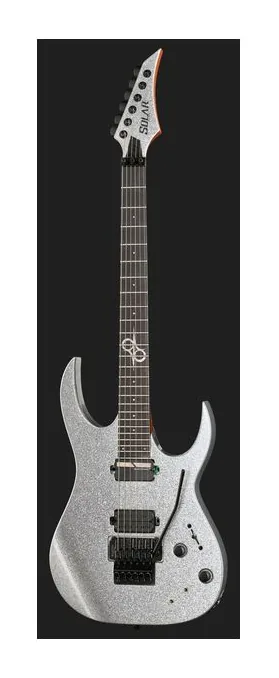 Solar Guitars SBR1.6FRSP Sustainiac+, curvas del cuerpo vistas desde arriba