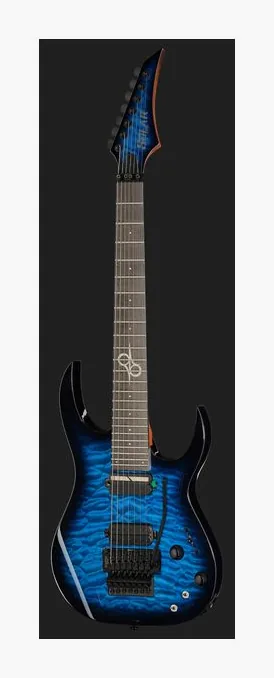 Solar Guitars SBR1.7FRQOB Sustainiac+, mástil y diapasón vistos de lado