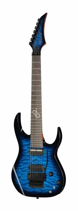 Solar Guitars SBR1.7FRQOB Sustainiac+ en primer plano frontal