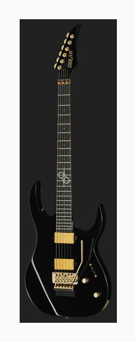 Solar Guitars SR1.6AFRMNS, cuerpo y acabado en primer plano