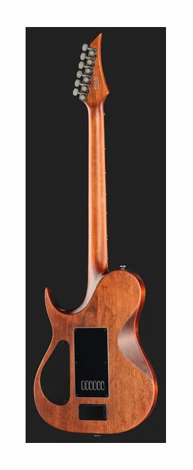 Solar Guitars T1.6AD Aged Natural, curvas del cuerpo vistas desde arriba