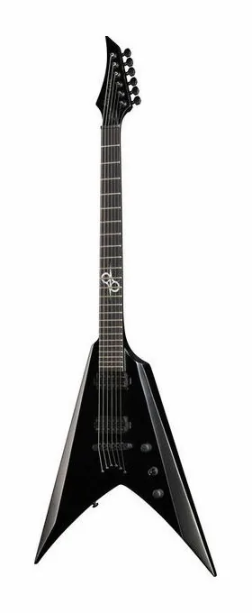 Solar Guitars V2.6C encuadrado de frente sobre fondo neutro