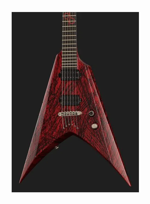 Solar Guitars V2.6Canibalismo+, cuerpo y acabado en primer plano