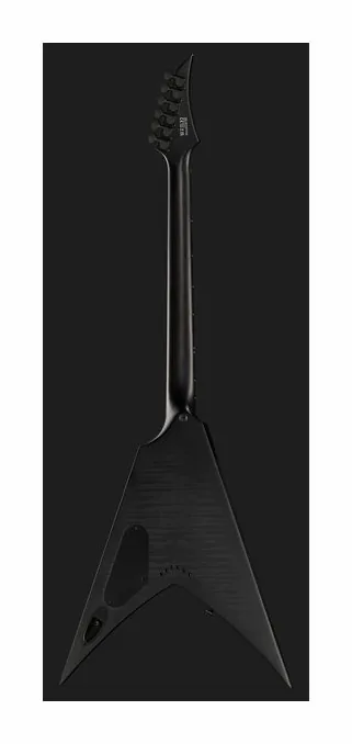 Solar Guitars V2.6FBB Baritone Flame Black, pastillas y mandos de control
