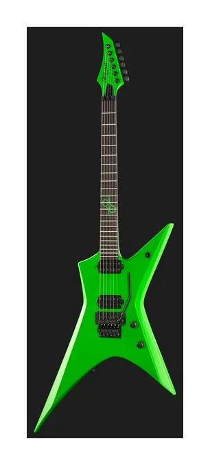 Solar Guitars X2.6FRGN+, mástil y diapasón vistos de lado