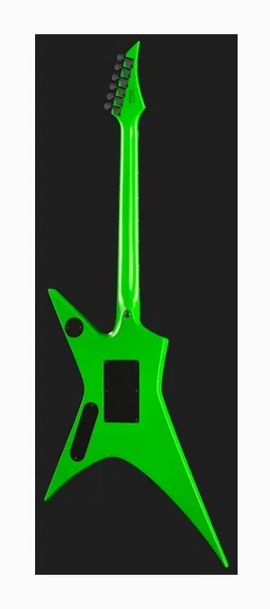 Solar Guitars X2.6FRGN+, curvas del cuerpo vistas desde arriba