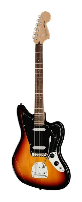 Squier Affinity Jaguar MMB fotografiado de frente