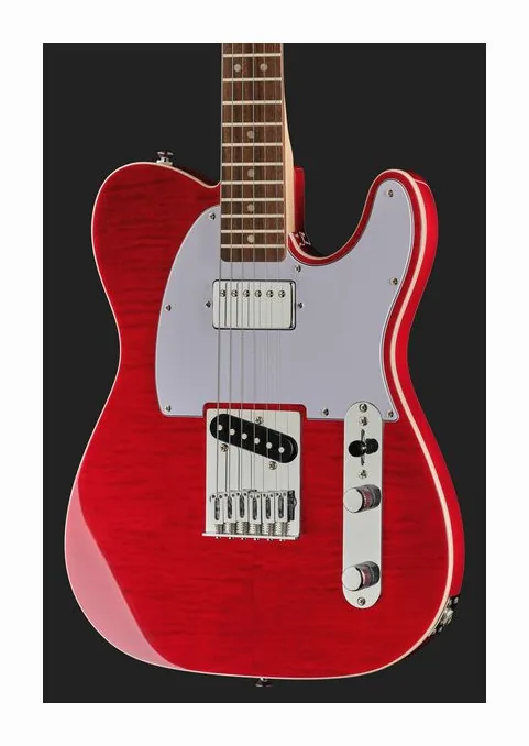 Squier Affinity Tele Lake Pl. Blue, cejuela y primeras posiciones del diapasón