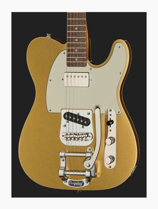 Squier CV Custom Tele BIGS SH PPG LPB, mástil y diapasón vistos de lado