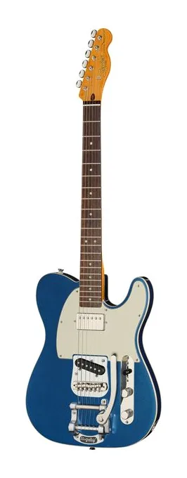 Squier CV Custom Tele Bigs MN SHW encuadrado de frente sobre fondo neutro