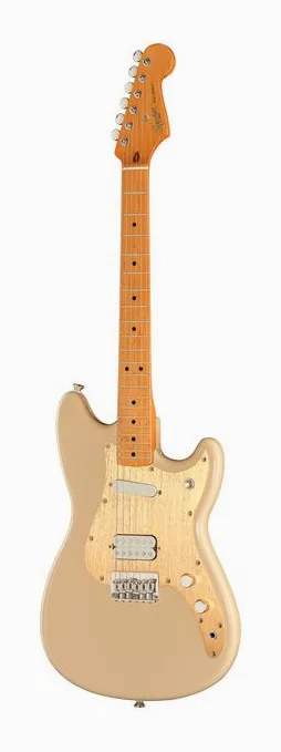 Squier CV Duo Sonic HS LRL PPG LPB encuadrado de frente sobre fondo neutro