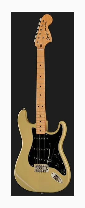 Squier Exclusive CV 70s Strat VBL, puente y clavijeros de afinación