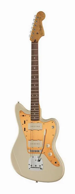 Squier J.Mascis Jazzmaster en primer plano frontal