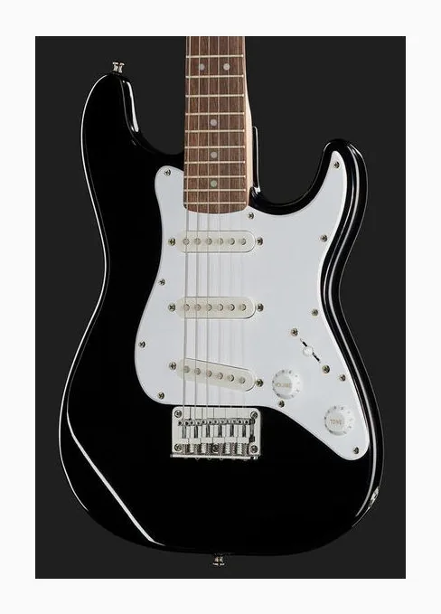 Squier Mini Strat MN CBL, pala con clavijeros y logotipo