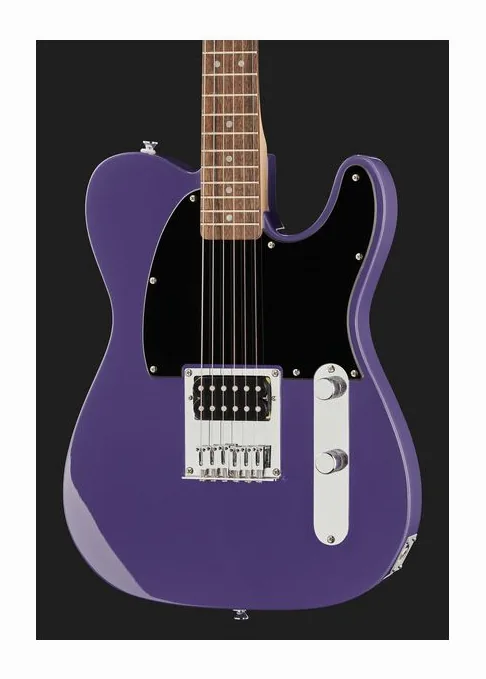 Squier Sonic Esquire H Ultraviolet, cuerpo y acabado en primer plano