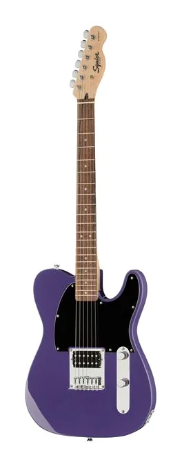 Squier Sonic Esquire H Ultraviolet en primer plano frontal
