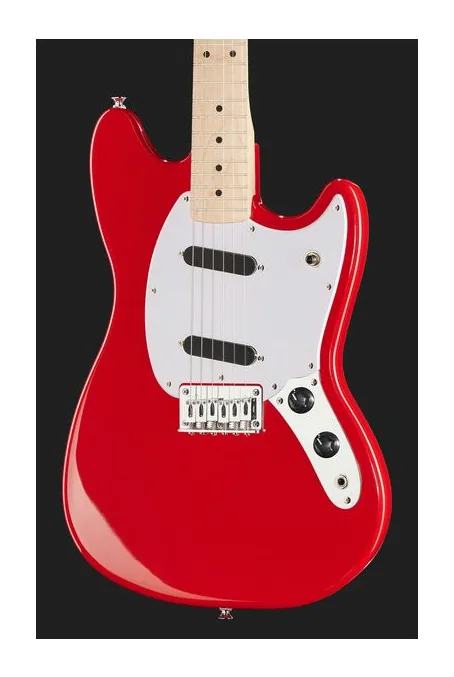Squier Sonic Mustang MN 2TSB, mástil y diapasón vistos de lado