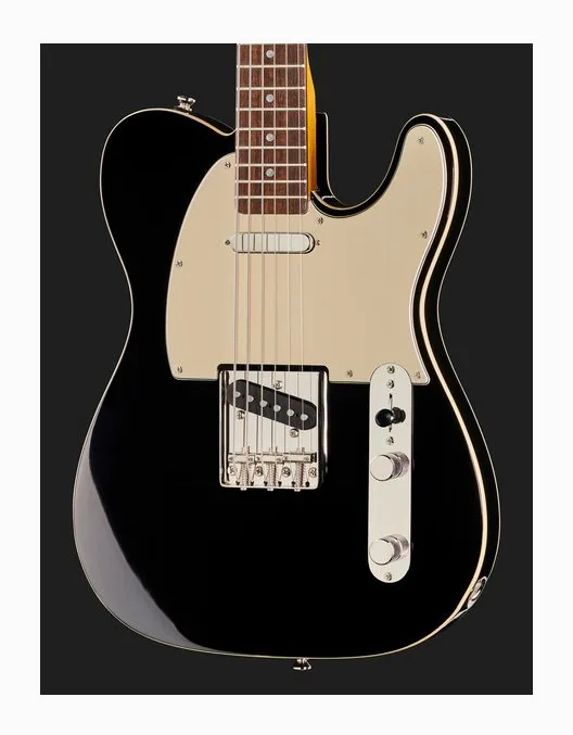 Squier Tele Custom Baritone BK, selector de pastillas y jack de salida