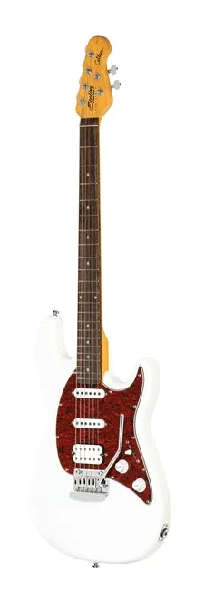 Sterling by Music Man CT30CHSS Olympic White, mástil y diapasón vistos de lado
