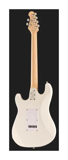 Sterling by Music Man Cutlass CT20HSS Canvas White, cejuela y primeras posiciones del diapasón