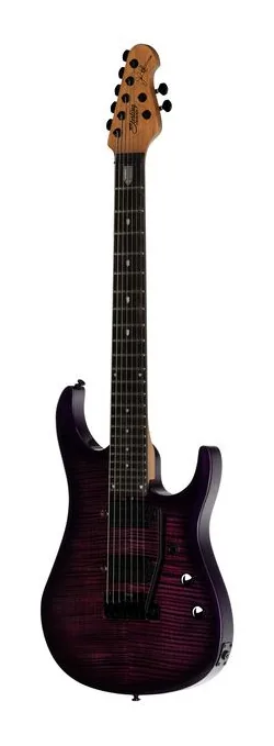 Sterling by Music Man JP157DFM Purple Nebula, pastillas y mandos de control