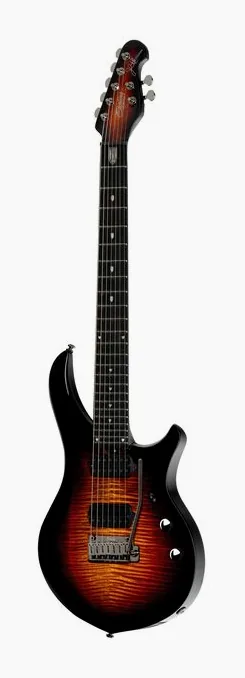 Sterling by Music Man Majesty 207XFM Tiger Eye, vista trasera del cuerpo