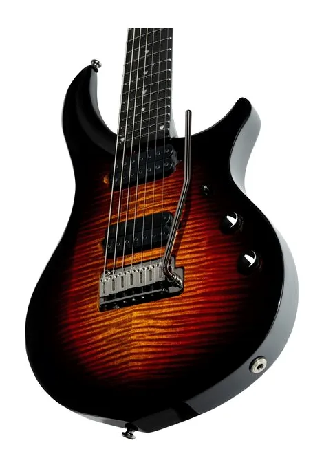 Sterling by Music Man Majesty 207XFM Tiger Eye, pala con clavijeros y logotipo