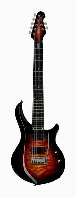 Sterling by Music Man Majesty 207XFM Tiger Eye visto de frente