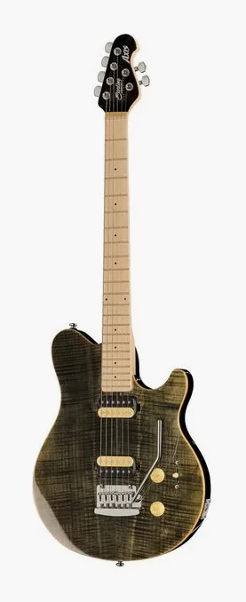 Sterling by Music Man S.U.B. Axis AX3 Trans Black visto de frente
