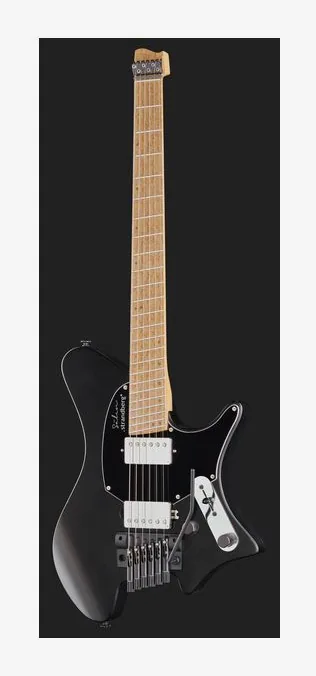 Strandberg Sälen Classic 6 Tremolo Black, cejuela y primeras posiciones del diapasón