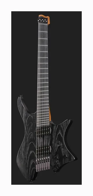 Strandberg Singularity NX 7 Pitch Black, curvas del cuerpo vistas desde arriba