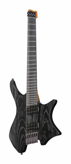 Strandberg Singularity NX 7 Pitch Black en primer plano frontal