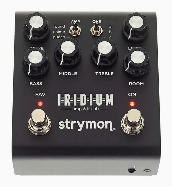 Strymon Iridium Amp & IR Cab, mandos vistos desde arriba