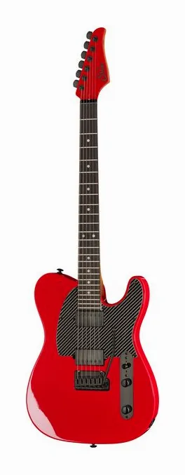 Suhr Andy Wood Modern T HH WBK encuadrado de frente sobre fondo neutro