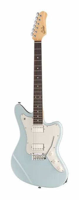 Suhr Classic JM S90 RW GD encuadrado de frente sobre fondo neutro