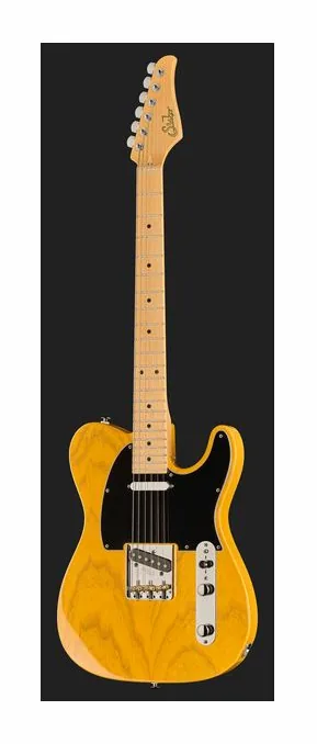 Suhr Classic T MN BS, pala con clavijeros y logotipo