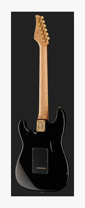 Suhr Mateus Asato Classic T MN BK, curvas del cuerpo vistas desde arriba