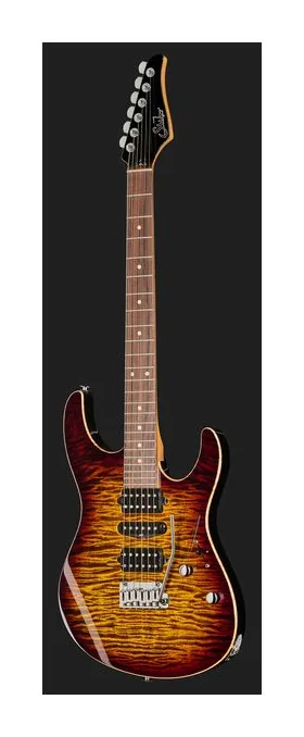 Suhr Modern Plus HSH PF TCB, cejuela y primeras posiciones del diapasón