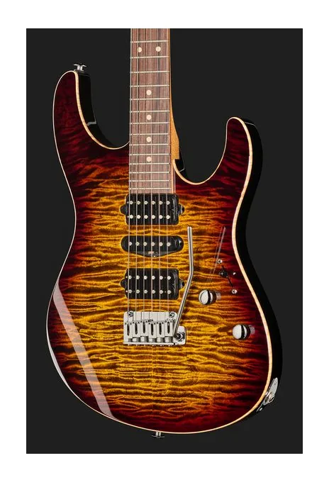 Suhr Modern Plus HSH PF TCB, mástil y diapasón vistos de lado