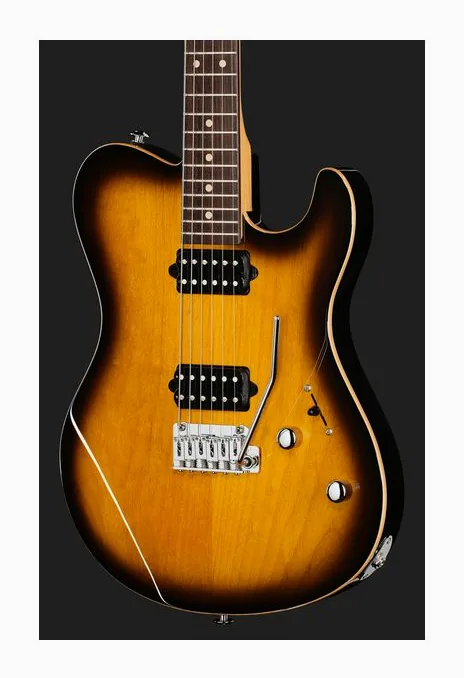 Suhr Oso 2-Tone Tobacco Burst, mástil y diapasón vistos de lado