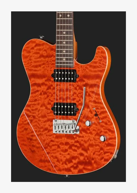Suhr Oso Custom Orange Stain, selector de pastillas y jack de salida